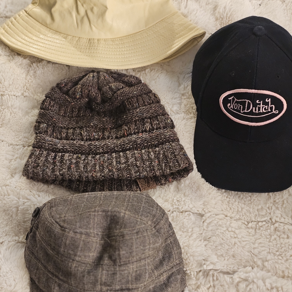 Von Dutch Black Hat with Pink Emblem
